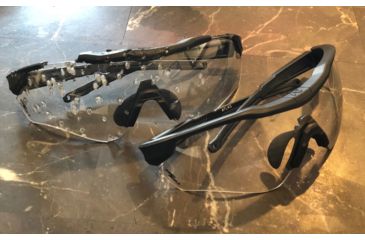 Image of A7 Defense Atlas Eye Protection System Safety Glasses, Clear Lens, Black Frame, A7ATLASC