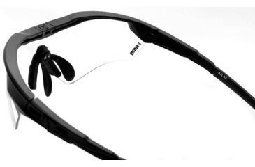 Image of A7 Defense Atlas Eye Protection System Safety Glasses, Clear Lens, Black Frame, A7ATLASC