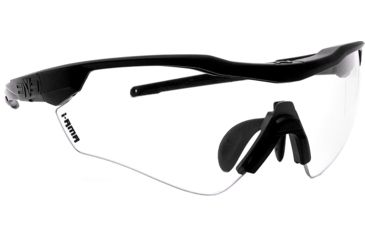 Image of A7 Defense Atlas Eye Protection System Safety Glasses, Clear Lens, Black Frame, A7ATLASC