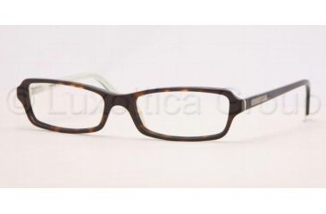 Image of Adrienne Vittadini Eyeglass Frames AV7039, Adrienne Vittadini AV 7039 Eyeglasses Styles Tortoise/Cream Frame w/Non-Rx 50 mm Diameter Lenses