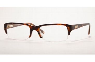Image of AK Anne Klein AK8075-178-5217 Eyeglasses with Non-Rx Lenses 52 mm Lense Diameter / TORTOISE/HONEY Frame w/Non-Rx Lenses