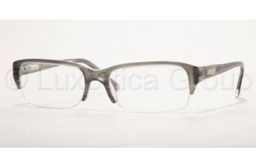 Image of AK Anne Klein AK8075 Eyeglasses with Non-Rx Lenses 184-5017 - Olive/Crystal 