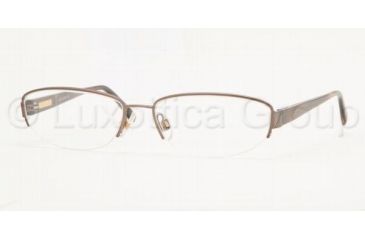 Image of AK Anne Klein AK9064 Eyeglasses with Non-Rx Lenses 453-5316 - Dark Brown 