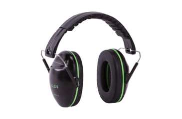 Image of Allen Gamma Junior Shooting Muff &amp; Glasses Combo, Black/Neon Green, 2325