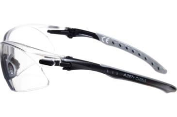 Image of Allen Keen Shooting Safety Glasses, Black/Gray Frame, Clear Lenses, One Size, 2378