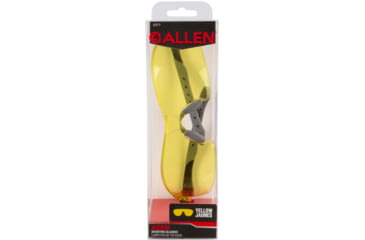 Image of Allen Keen Shooting Safety Glasses, Black/Gray Frame, Yellow Lenses, One Size, 2377