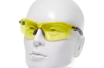 Image of Allen Keen Shooting Safety Glasses, Black/Gray Frame, Yellow Lenses, One Size, 2377