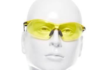 Image of Allen Keen Shooting Safety Glasses, Black/Gray Frame, Yellow Lenses, One Size, 2377