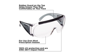 Image of Allen Over Shooting and Safety Glasses, Clear, 2169