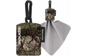 Image of Alpine Innovations Spudz Classic Lens Cloth, Woodland Camo, 6in x 6in SPFD01-D15