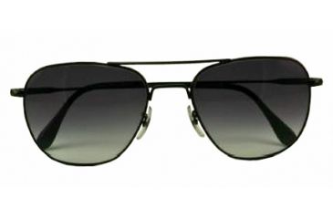 Image of American Optical Original Pilot LE Sunglasses w/ Black Frame and Polycarbonate Gradient Grey Lens BGRGRY-WS145-20-55-45