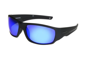 Image of Angler Eyes AEP 1802 Sunglasses, Rubberized Metallic Graphite Frame, Smoke with Blue Mirror Polarized Lenses, 10242554.FGX