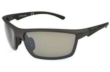 Image of Angler Eyes Mackerel Sunglasses, Shiny Grey Frame, Smoke Polarized Lens, Polarized, 10222145.FGX