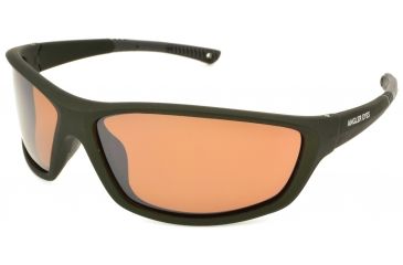 Image of Angler Eyes Tarpon Sunglasses, Matte Metallic Dark Forest Green Frame, Brown Polarized Lens, Polarized, 10225849.FGX