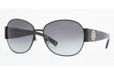 Image of Anne Klein AK4131 SV Prescription Sunglasses - Satin Black Frame / 58 mm Prescription Lenses, 370-77-5815