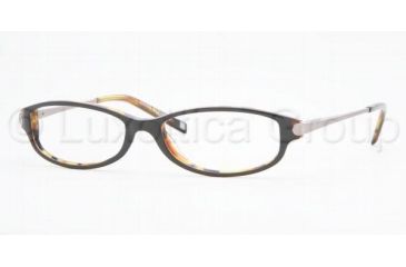 Image of Anne Klein AK 8081 Eyeglasses Styles - Black/Tortoise Frame w/Non-Rx 48 mm Diameter Lenses, 203-4815