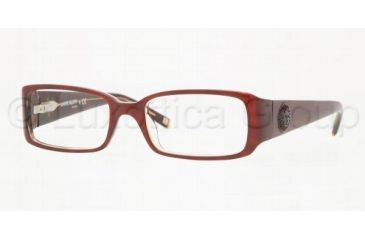 Image of Anne Klein AK8093 Progressive Eyeglasses Burgundy/Tort/Crystal Frame / 50 mm Prescription Lenses, 231 5017