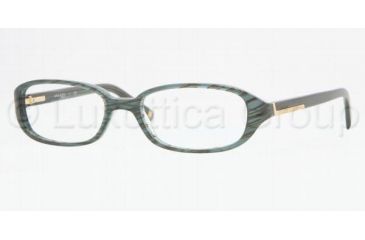 Image of Anne Klein AK8095 SV Prescription Eyeglasses, Green Stripe Frame / 52 mm Prescription Lenses, 237-5217