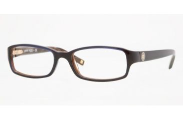 Image of Anne Klein AK 8098 Eyeglasses Styles -  Navy Horn Frame w/Non-Rx 50 mm Diameter Lenses, 247-5017