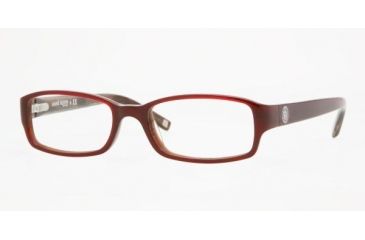 Image of Anne Klein AK 8098 Eyeglasses Styles -  Wine Horn Frame w/Non-Rx 50 mm Diameter Lenses, 249-5017