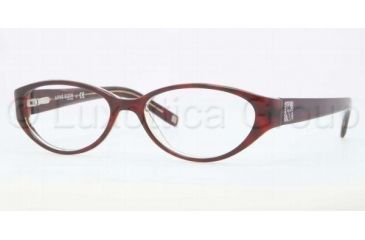 Image of Anne Klein AK 8108 AK8108 Eyeglass Frames 231-5016 - Burgundy / Tortoise / Crystal Frame, Demo Lens Lenses