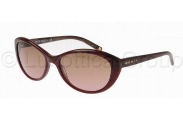 Image of Anne Klein AK3175 AK3175 Single Vision Prescription Sunglasses AK3175-326-76-5717 - Lens Diameter: 57 mm, Frame Color: Burgundy / Horn