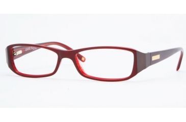 Image of Anne Klein AK8061 SV Prescription Eyeglasses Red Stripe Frame w/ 51 mm Diameter Lenses, 163 5115