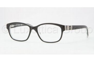 Image of Anne Klein AK8106 Eyeglass Frames 244-5015 - Black Crystal Frame