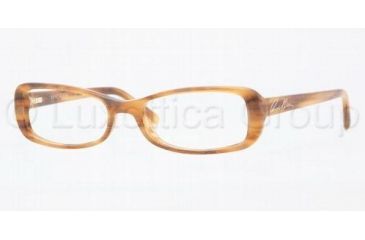 Image of Anne Klein AK8107 Single Vision Prescription Eyeglasses 221-4916 - Amber Horn 