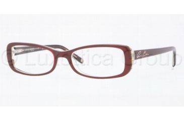 Image of Anne Klein AK8107 Single Vision Prescription Eyeglasses 262-4916 - Dark Burgundy/Tortois 