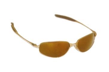 Image of AO American Optical Alpha - Omega Delta Sunglasses, Bronze Frame, Gold Flash Mirror Glass Lenses