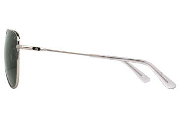 Image of AO Fletcher Sunglasses, Silver Frame, Calobar Green AOLite Nylon Lens - Polarized - 59-15-145, FLT359STSMGNN-P