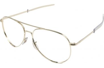 Image of AO Flight Gear General Series Sunglasses Frame, No Lens, Gold, Bayonet, 58mm Lens G-BNT-58