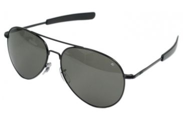 Image of AO General Sunglasses, Black, Bayonet, Grey Glass Lenses, 58mm, Polarized TCGPG-BNT-58