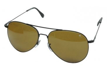 Image of AO General Sunglasses, Black, Wire Spatula, Brown Lenses, 58mm, Polarized B-CBPG-WS-58