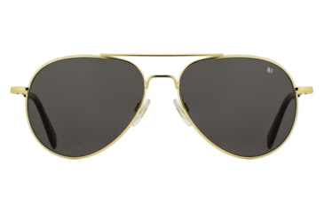 Image of AO General Sunglasses, Gold, True Color Gray AOLite Nylon Lenses, 58-14-145 B52.5, GEN158STTOGYN