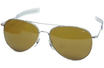 Image of AO General Sunglasses, Silver, Amber Poly Lens, Bayonet, 58mm, Polarized S-PHCAP-BNT-58