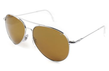 Image of AO General Sunglasses, Silver, Amber Poly Lens, Wire Spatula, 52mm, Polarized S-PHCAP-WS-52