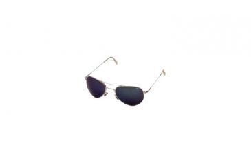 Image of AO II 8-Base Sunglasses, Gold, Wire Spatula, Blue Mirror, 55mm, Sm/Med G-BMP-WS-55
