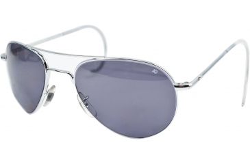 Image of Ao Ii 8 Base Sunglasses Silver Comfort Cable Grey Lenses 52mm Polarized S Ccgpp Cc 52
