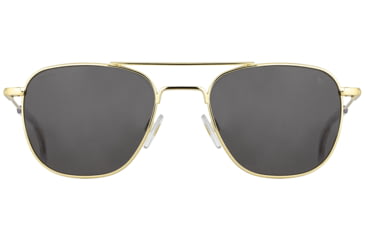 Image of AO Original Pilot Sunglasses, Gold Frame, 52 mm Gray SkyMaster Glass Lenses, Standard Temple, Polarized, 738921549406