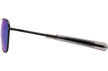 Image of AO Original Pilot Sunglasses, Black Frame, 57 mm SunFlash Blue Mirror SkyMaster Glass Lenses, Bayonet Temple,738921564843