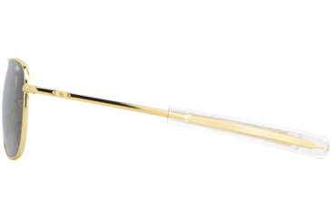 Image of AO Original Pilot Sunglasses, Gold Frame, 52 mm True Color Gray AOLite Nylon Lenses, Bayonet Temple, Polarized, OP-152BTCLGYN-P