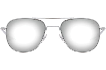 Image of AO Original Pilot Sunglasses, Silver Frame, 57 mm SunFlash Silver Mirror SkyMaster Glass Lenses, Bayonet Temple,738921564706