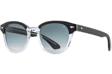 Image of AO Times Sunglasses, Black Crystal, SunVogue Gray Gradient AOLite Nylon Lenses, 47-21-145 B42, TIM347ST--GGN