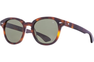 Image of AO Times Sunglasses, Tortoise Frame, Calobar Green AOLite Nylon Lens - Polarized - 49-21-145, TIM449ST-GNN-P