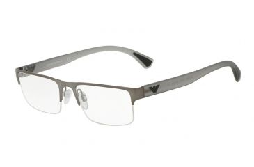 Image of Armani EA1050 Eyeglass Frames 3003-53 - Matte Gunmetal Frame