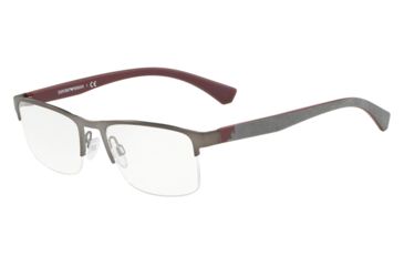 Image of Armani EA1094 Progressive Prescription Eyeglasses, 52mm, Matte Gunmetal, EA1094-3010-52-PRO