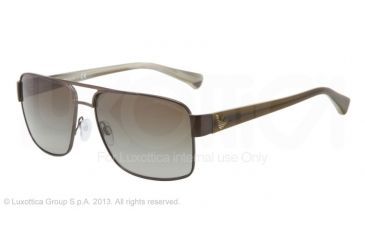 Image of Armani EA2002 Sunglasses 30178E-57 - Matte Green Frame, Green Gradient Lenses