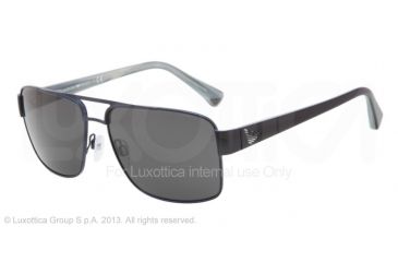Image of Armani EA2002 Sunglasses 301987-57 - Blue Frame, Gray Lenses